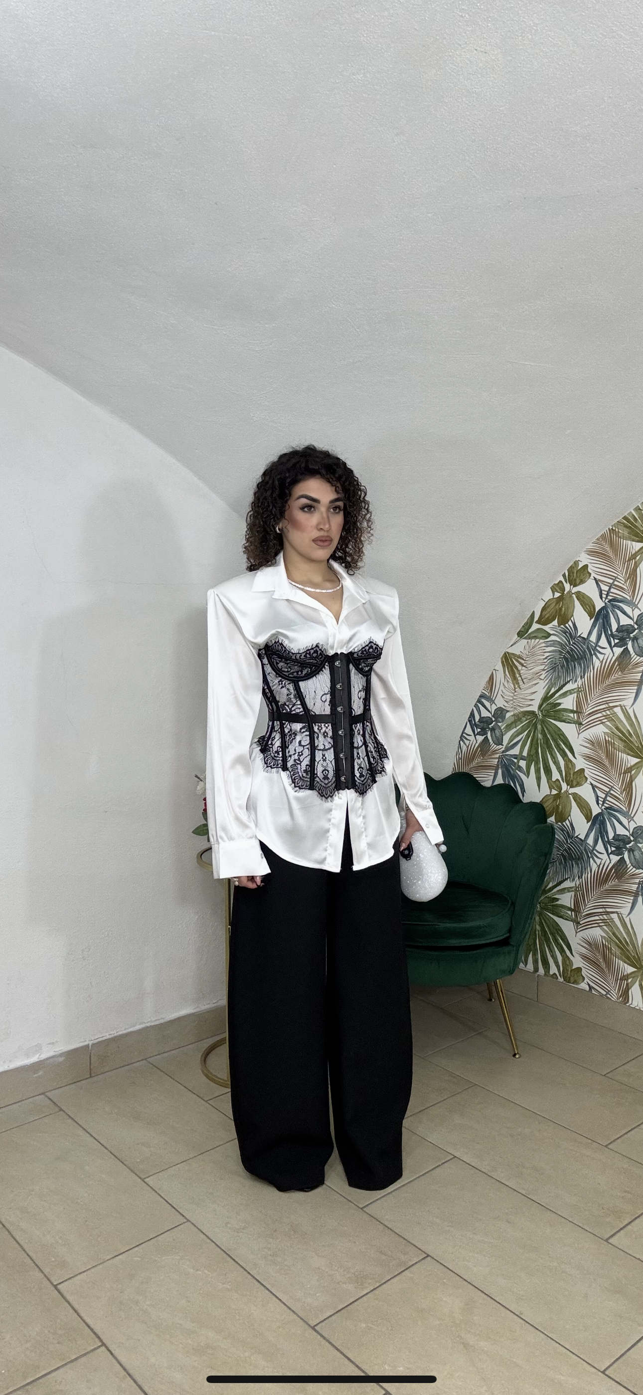 Corsetto in Pizzo steccato