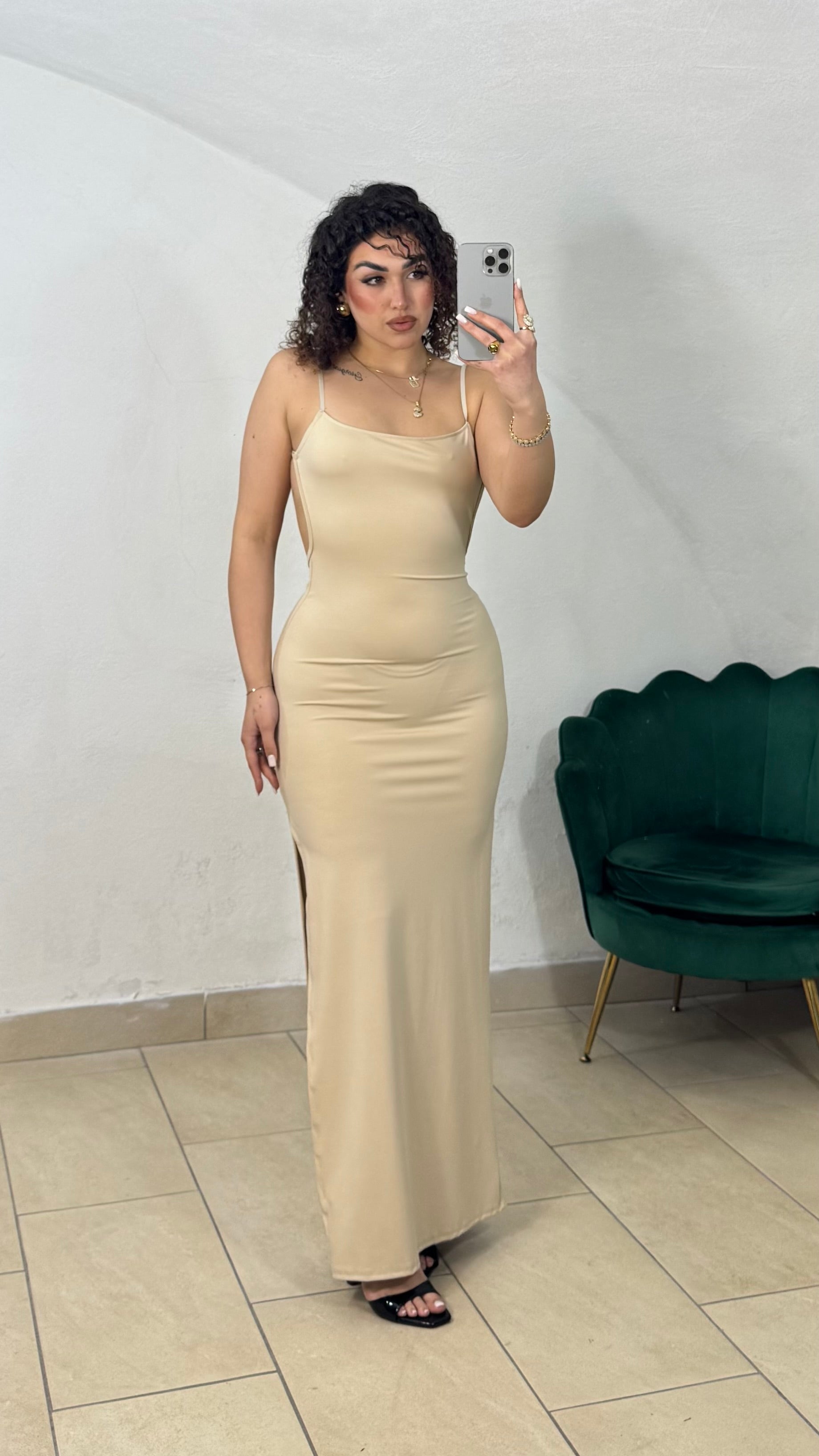 Dress in Lycra scollo sul retro