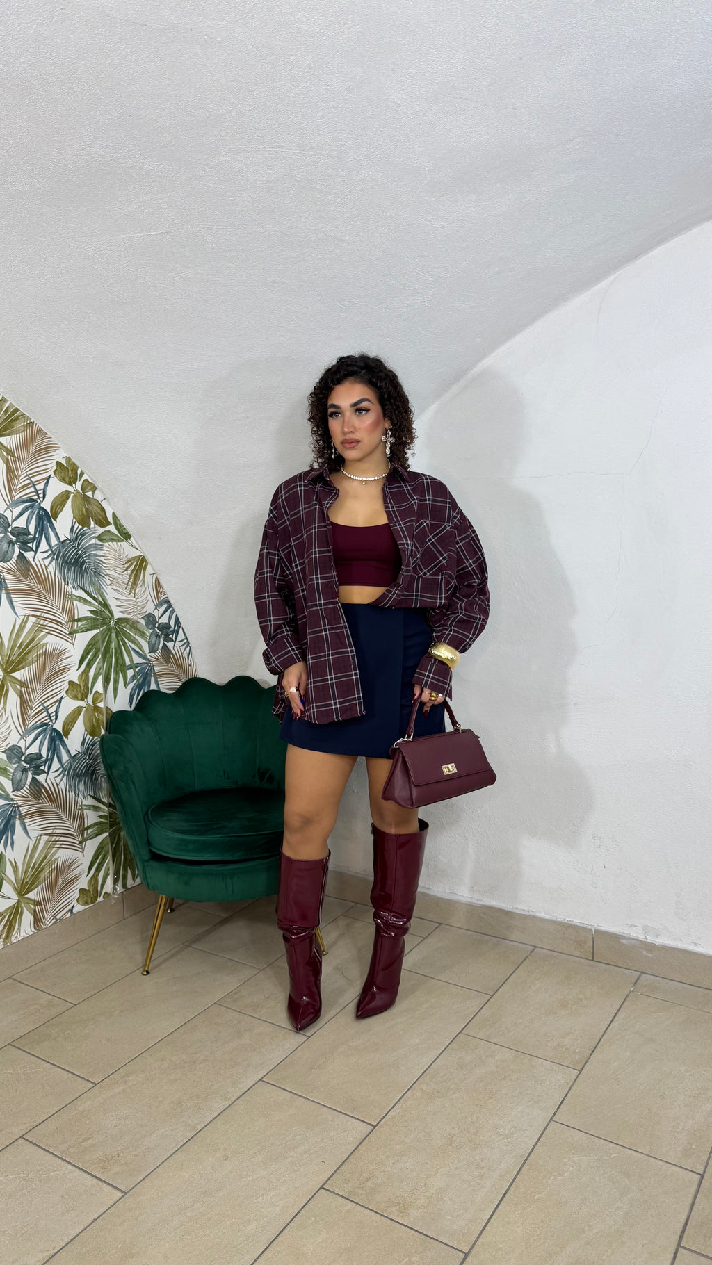 Camicia Ceci Bordeaux