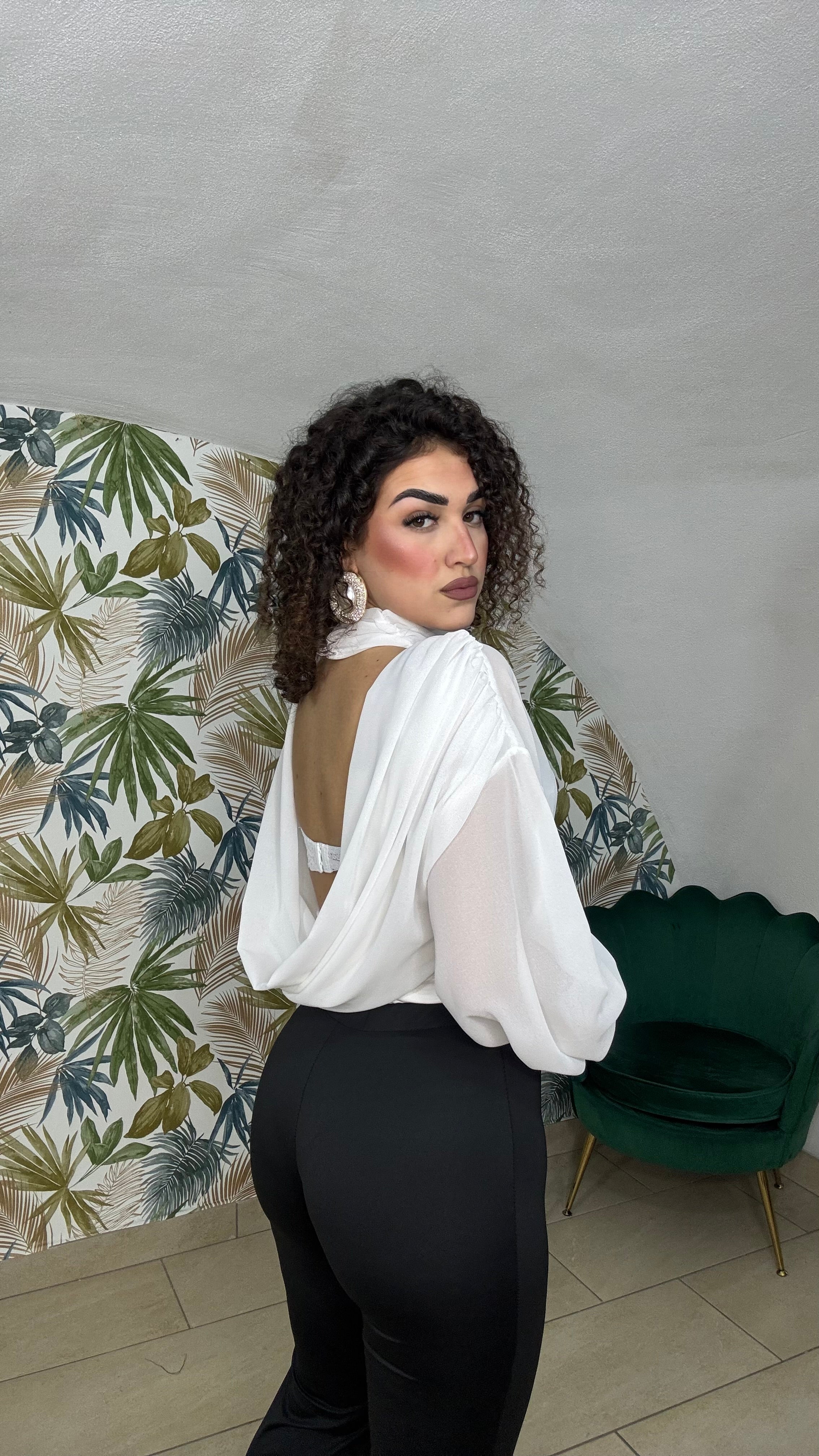 Body Velato con Schiena Scoperta