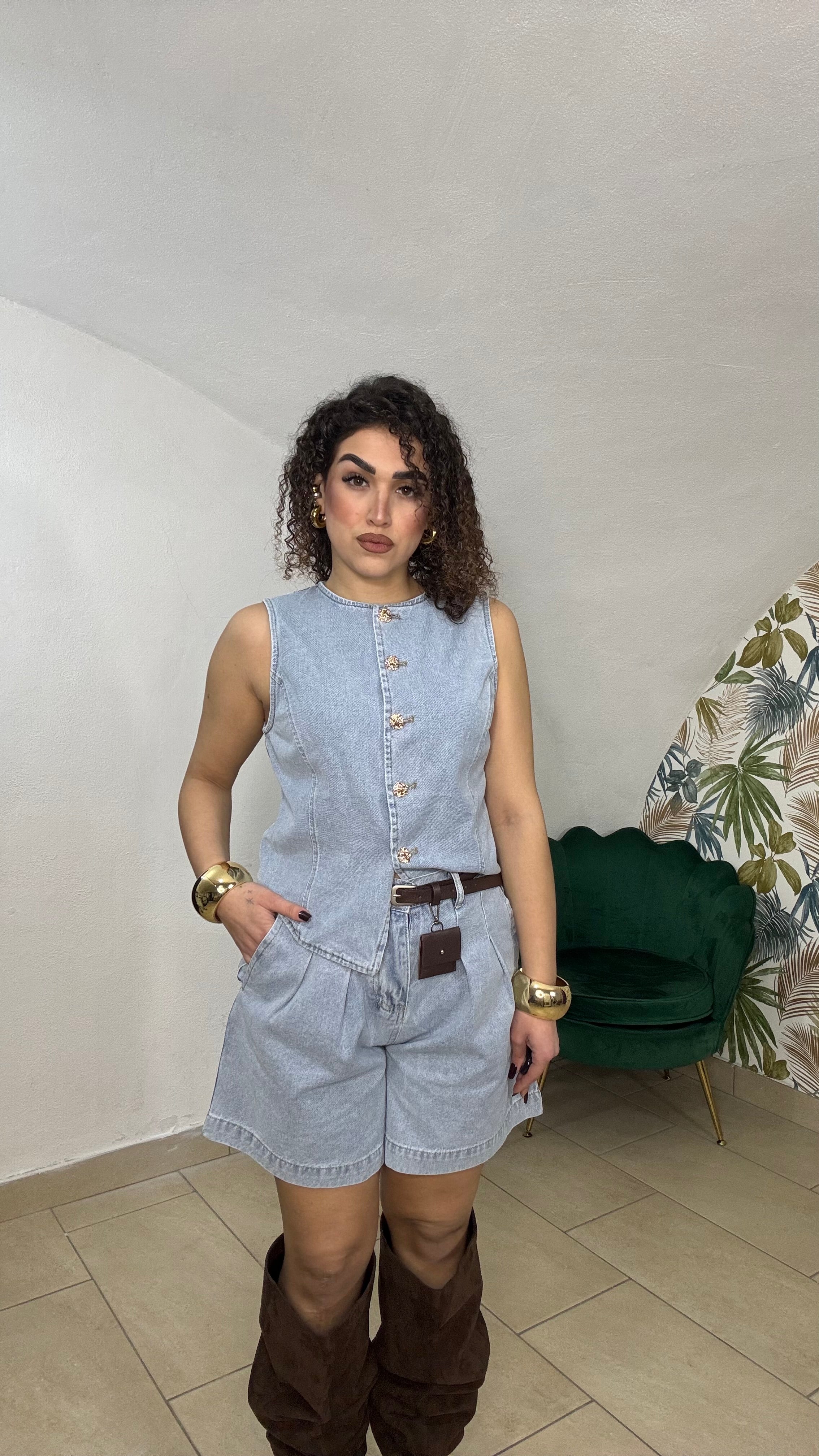 CordSet in Simil Jeans