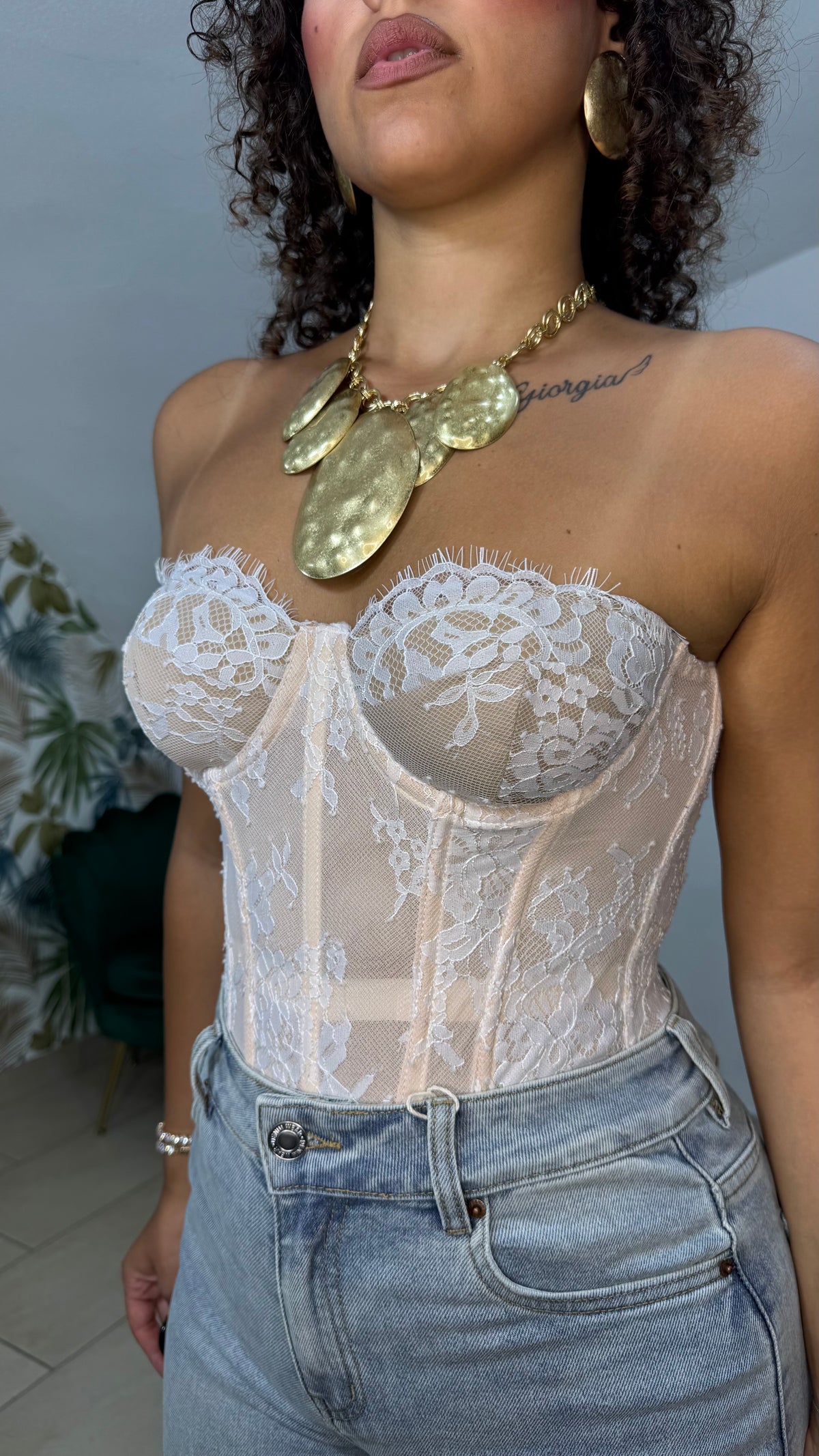 Bustier Romantique in Pizzo
