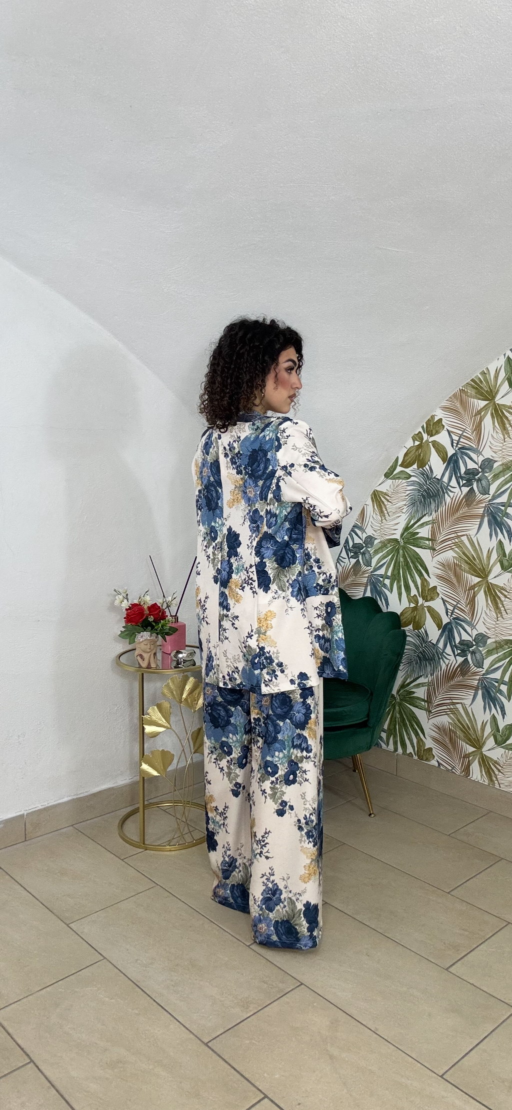 Tailleur Flowers Blue