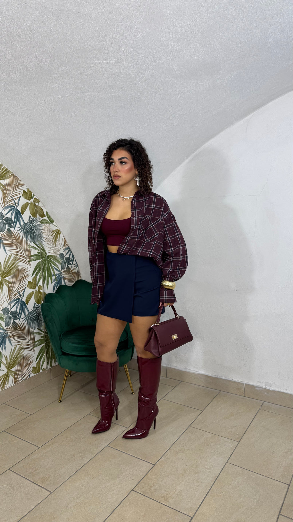 Camicia Ceci Bordeaux