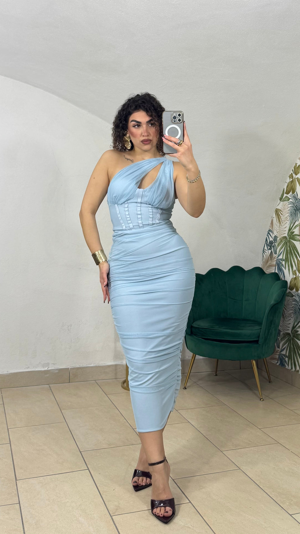 Dress Monospalla Velato