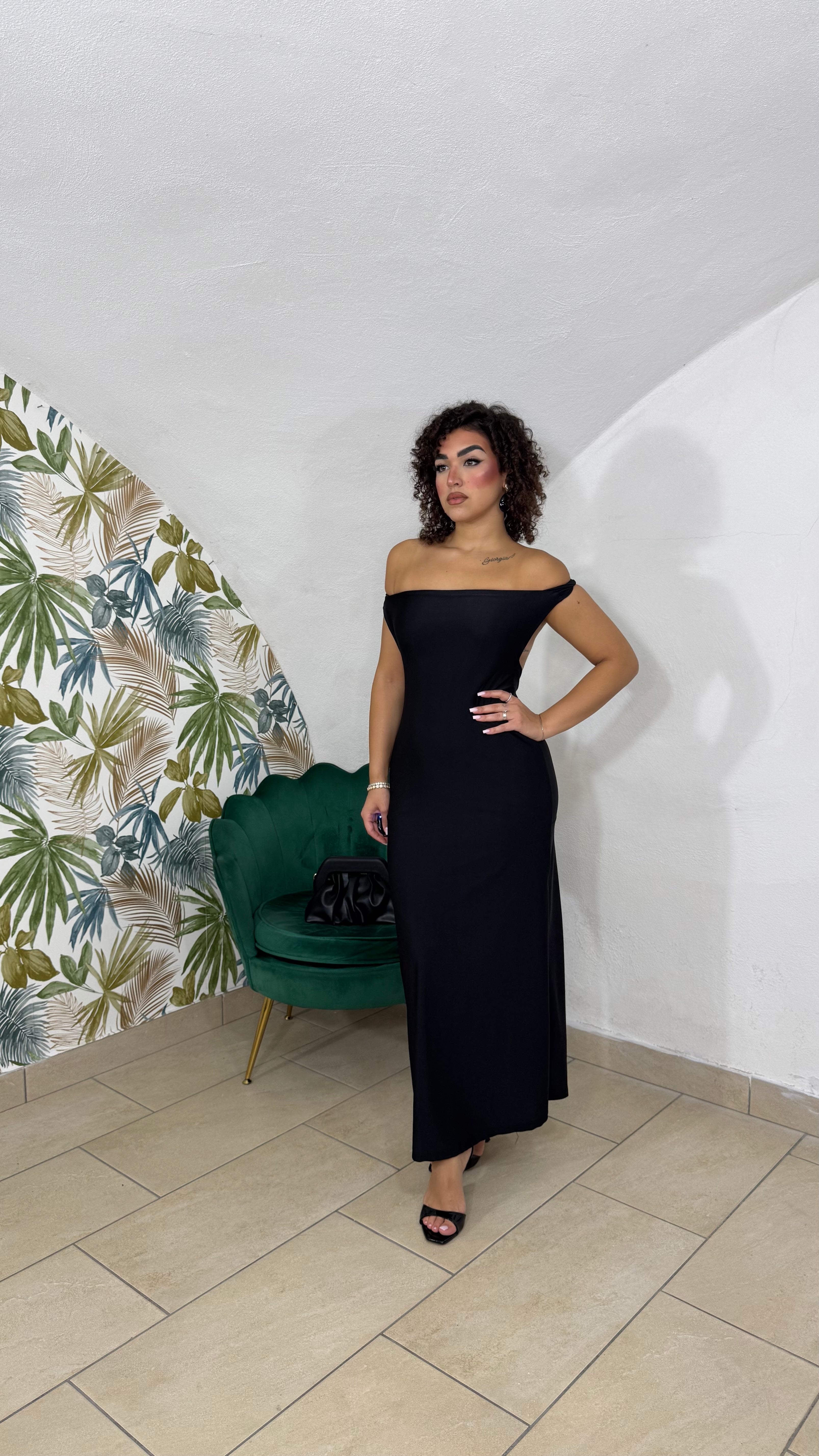 Dress in Lycra scollo sul retro