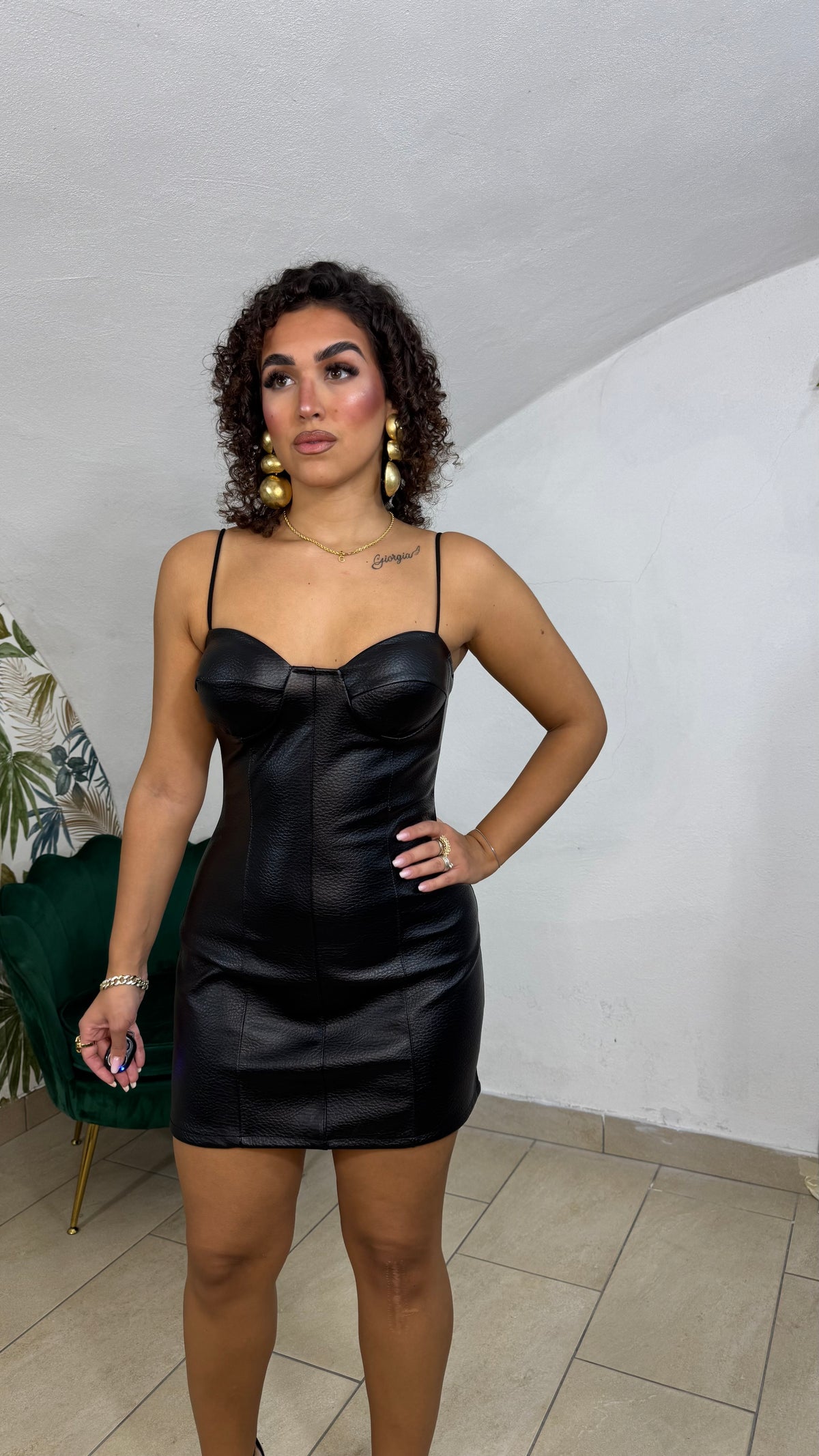 Mini Dress in Pelle