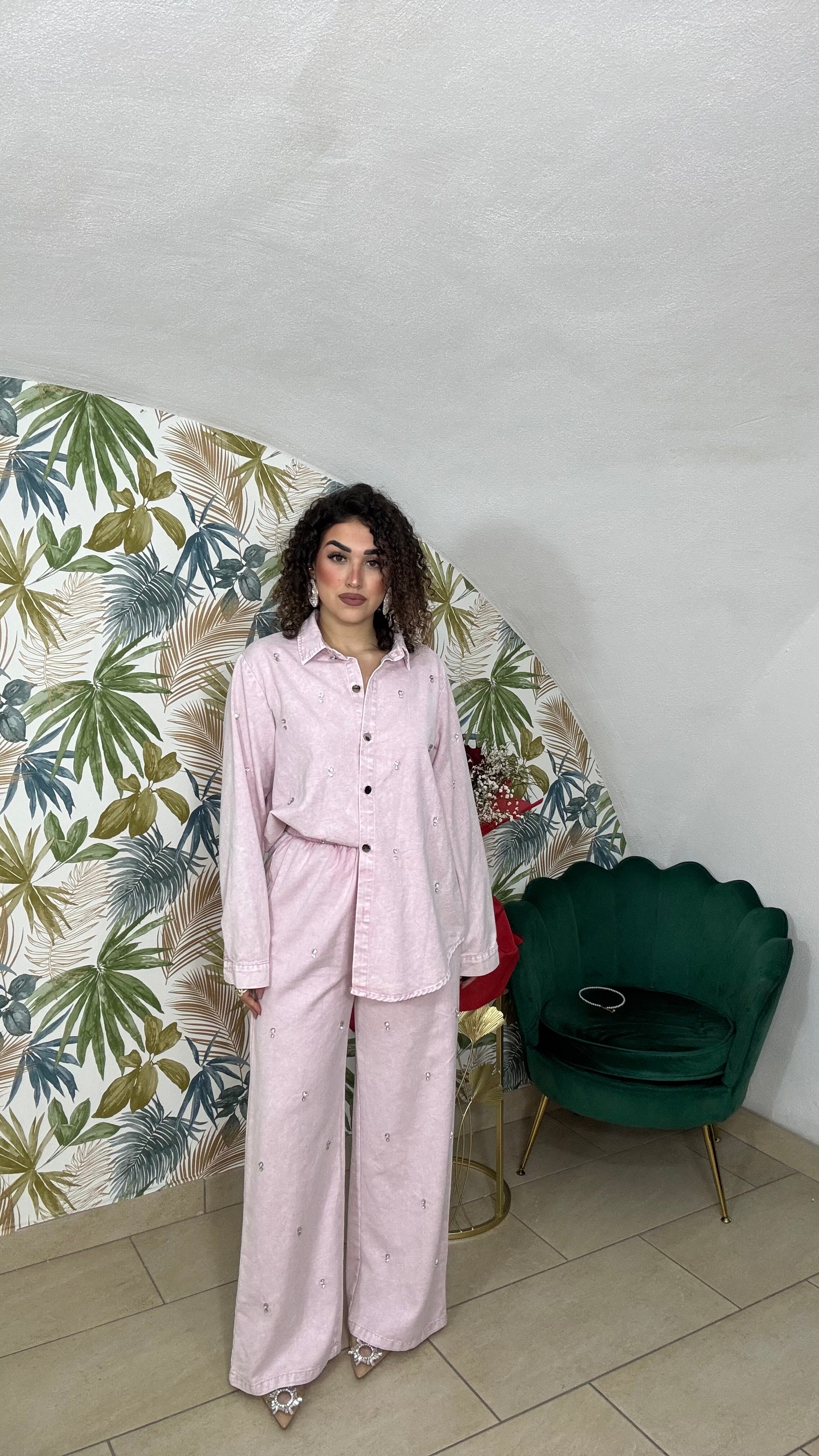 CordSet Swarovski Pink