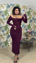 Dress Choker scollo Quadrato