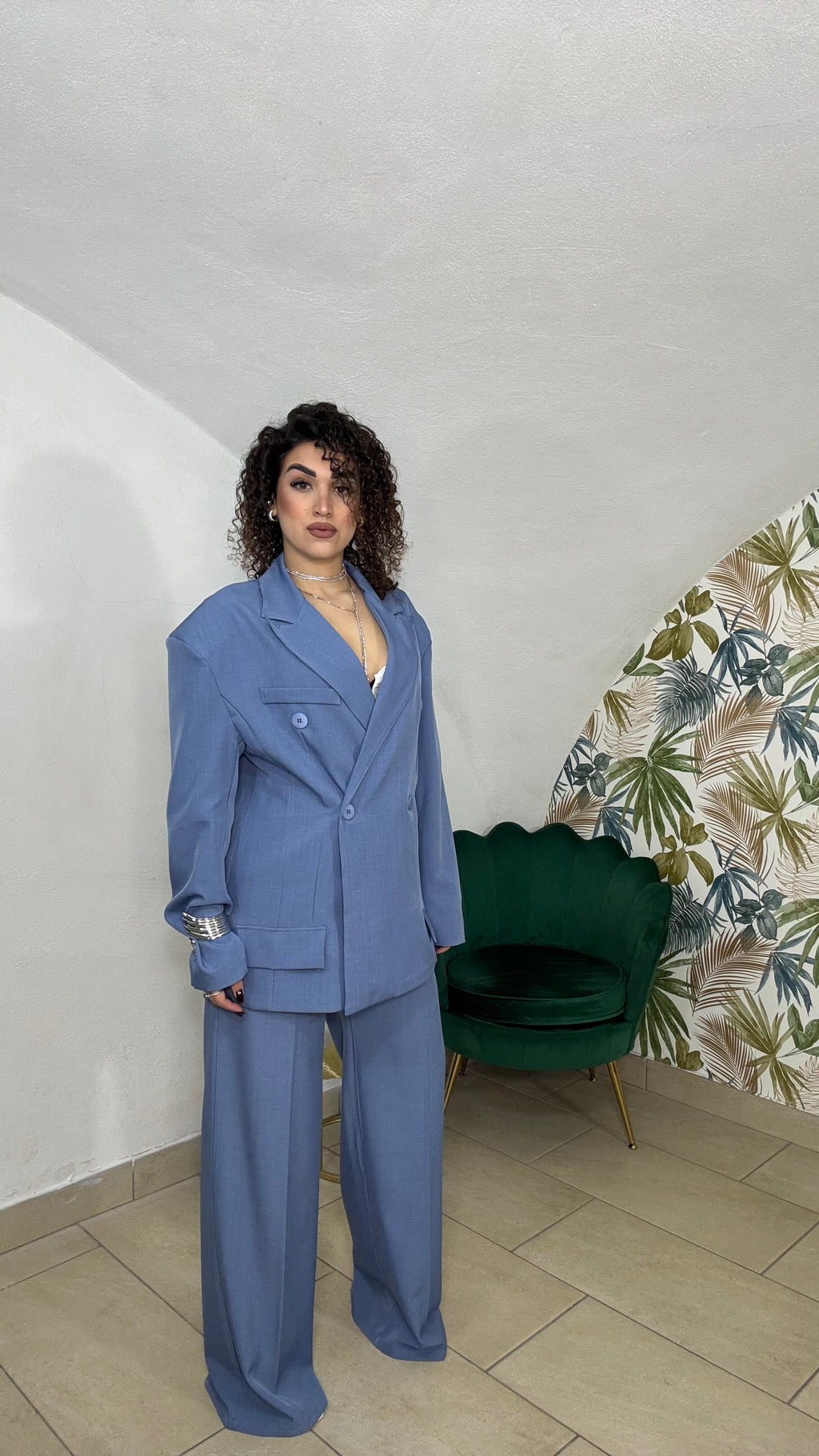 Tailleur doppio petto over