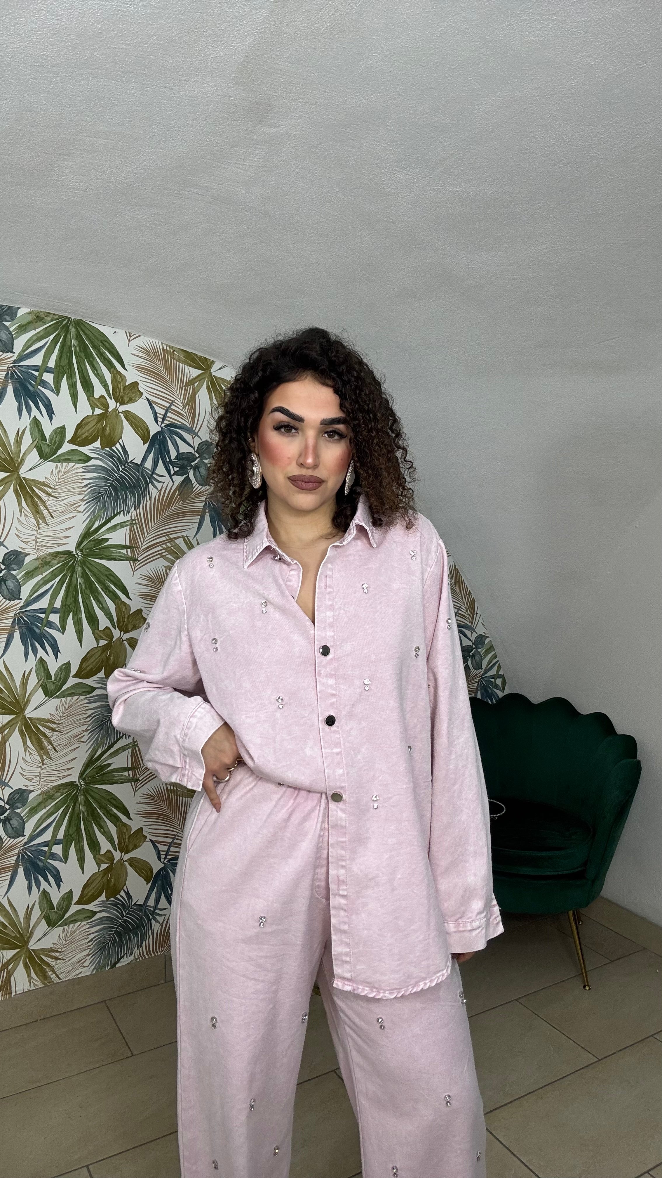 CordSet Swarovski Pink