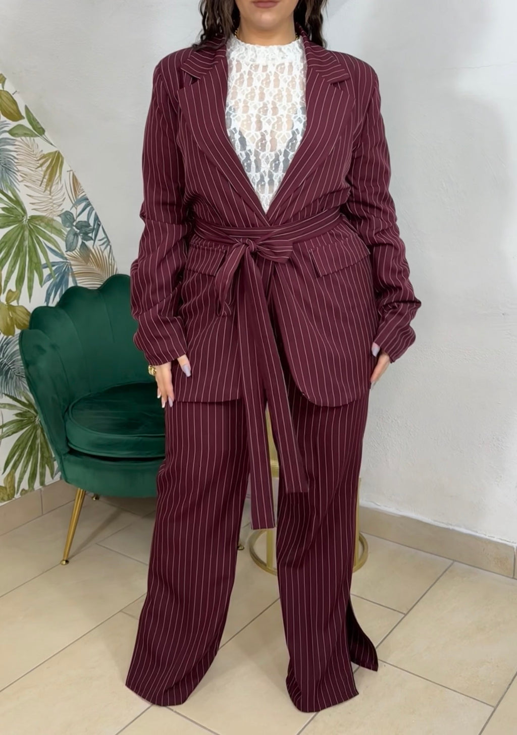 Tailleur Gessato Curvy