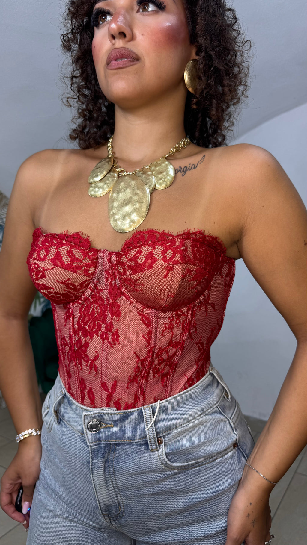 Bustier Romantique in Pizzo