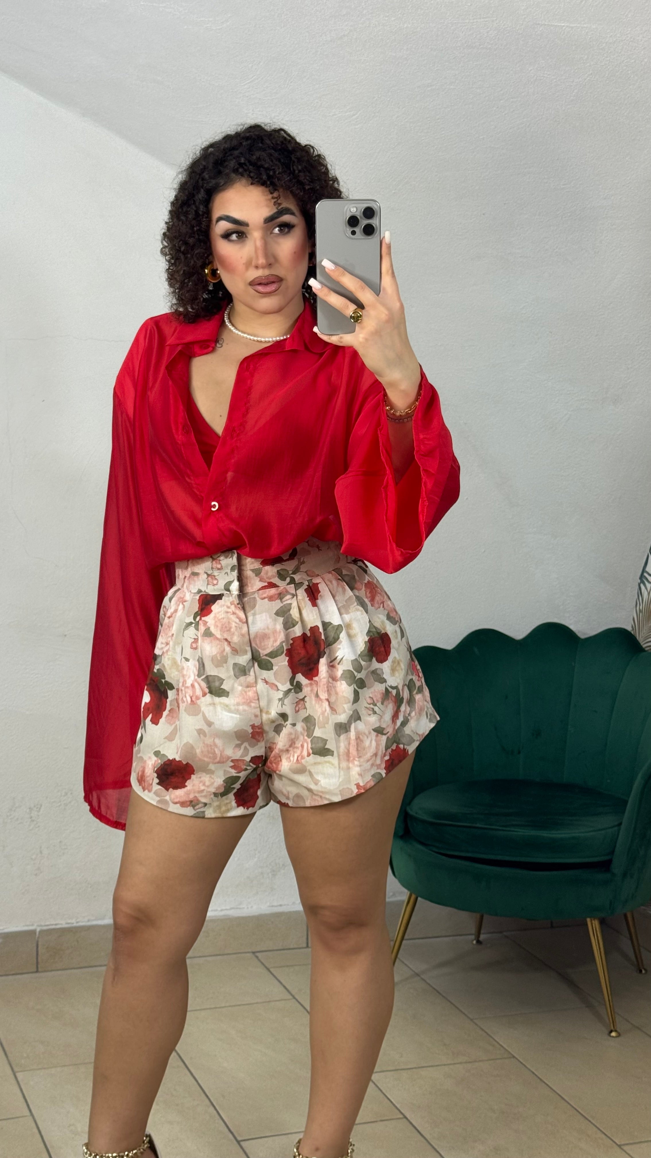 Camicia Velata Manica Ampia