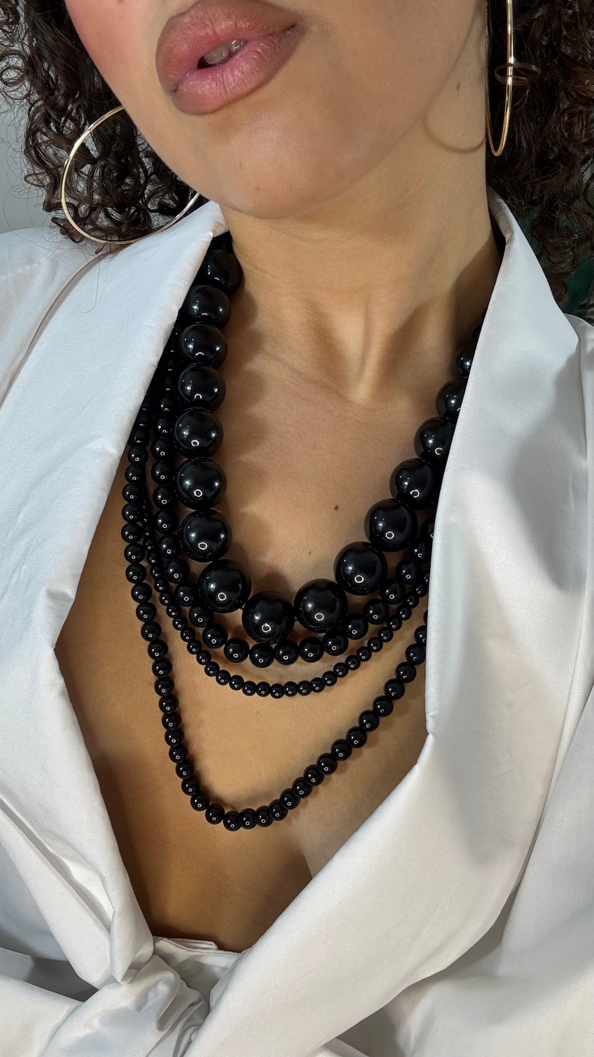 Collana in Perle Black
