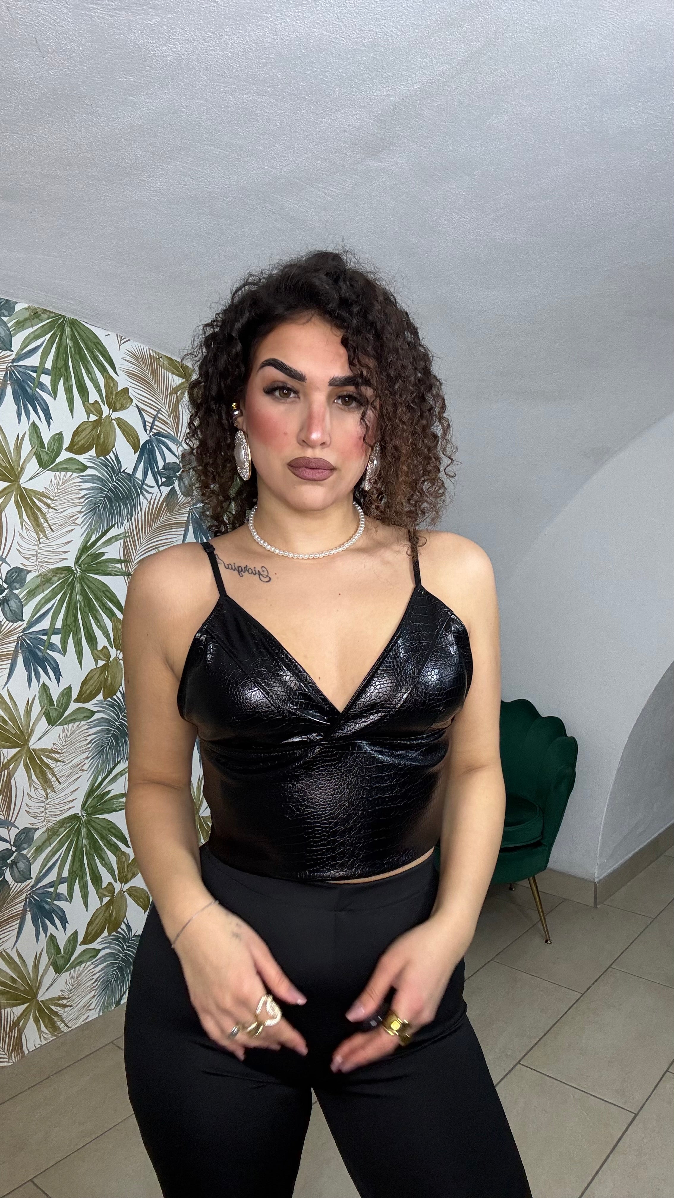 Corsetto in Pelle Pitonato
