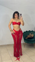 Copricostume Rosso con Rouge