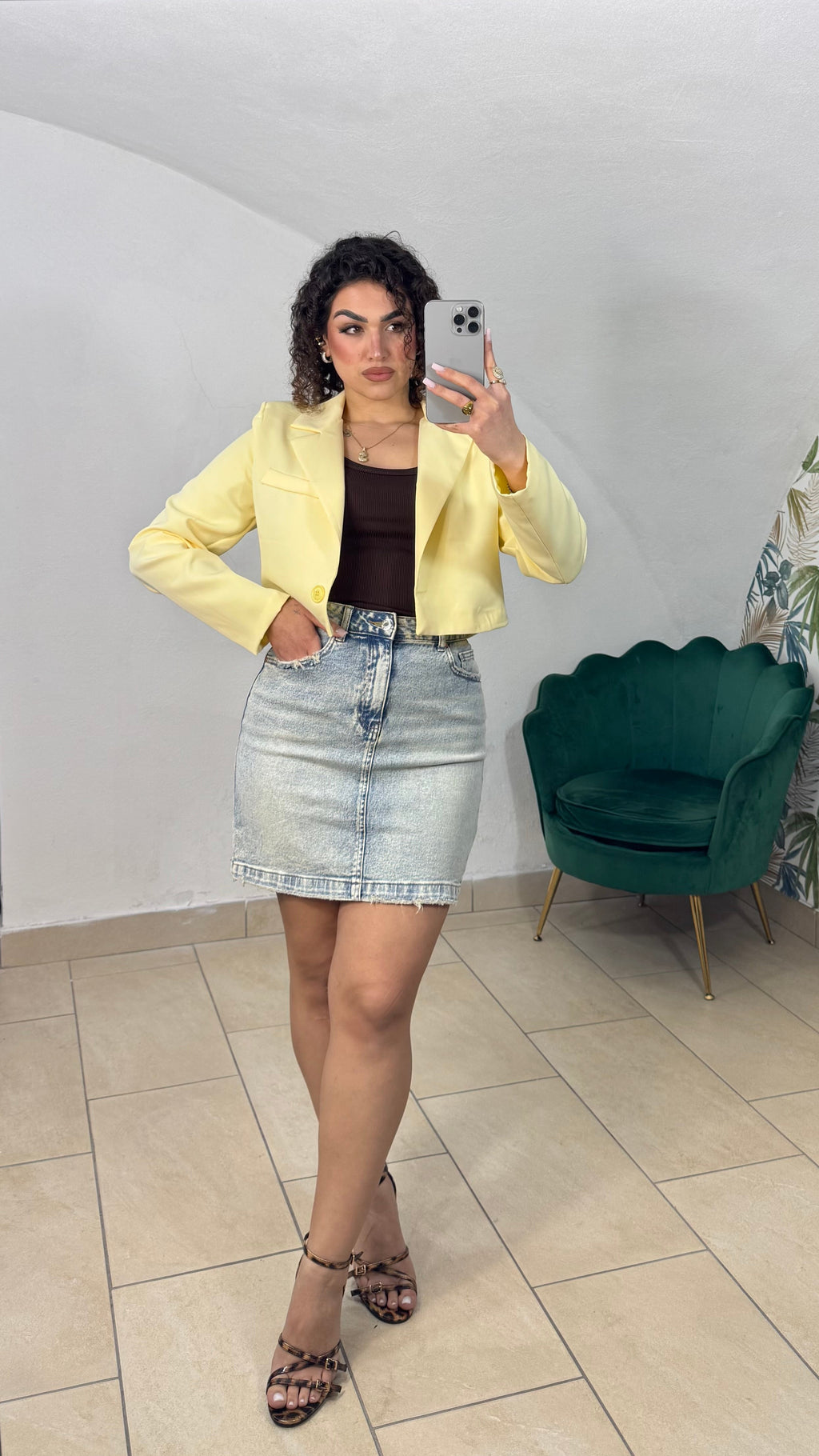 Gonna in Jeans Sabbiata