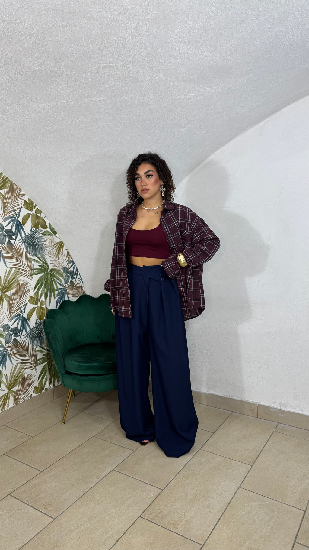 Camicia Ceci Bordeaux