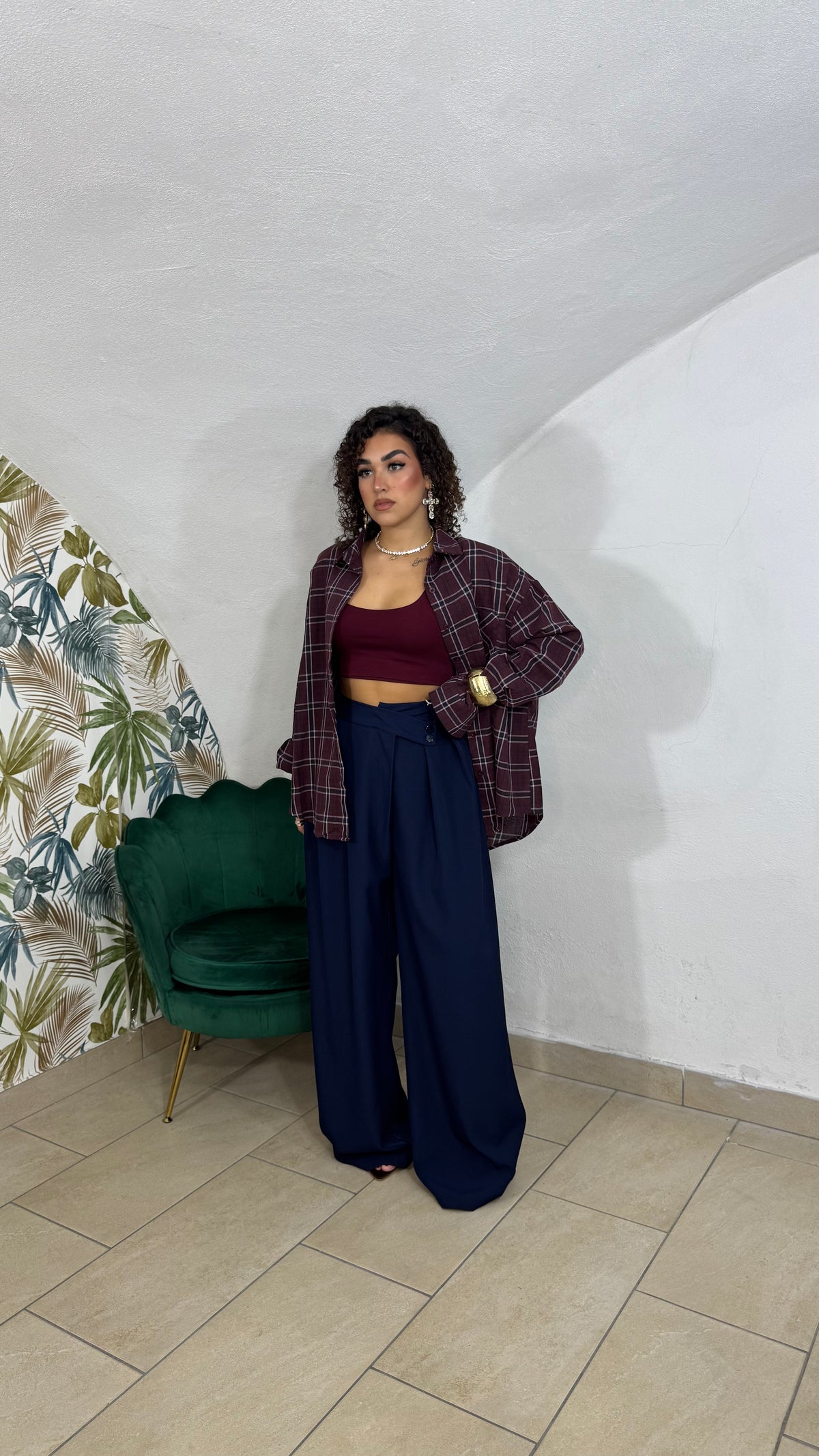 Camicia Ceci Bordeaux