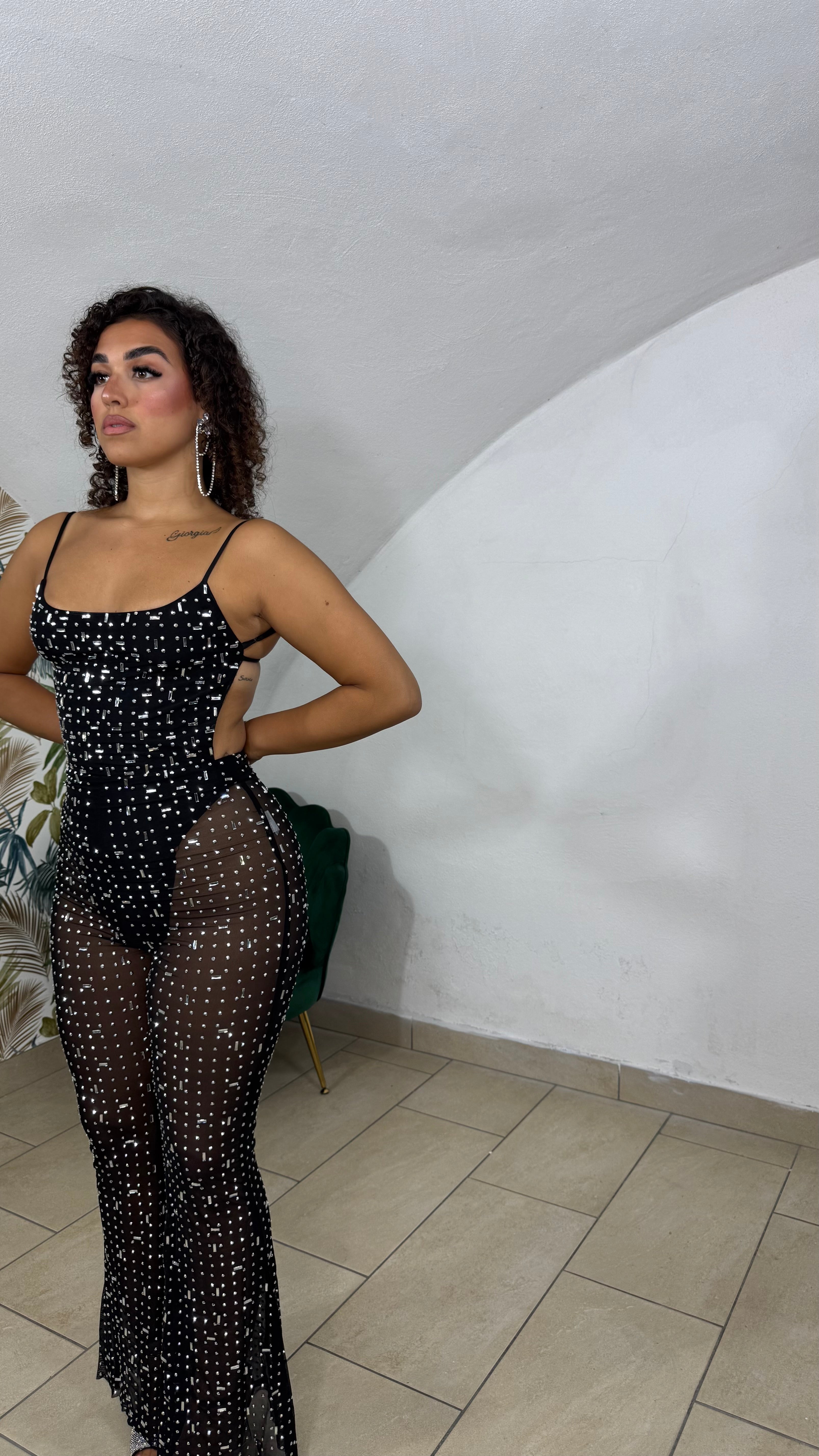 Jumpsuit Diamond Illusion