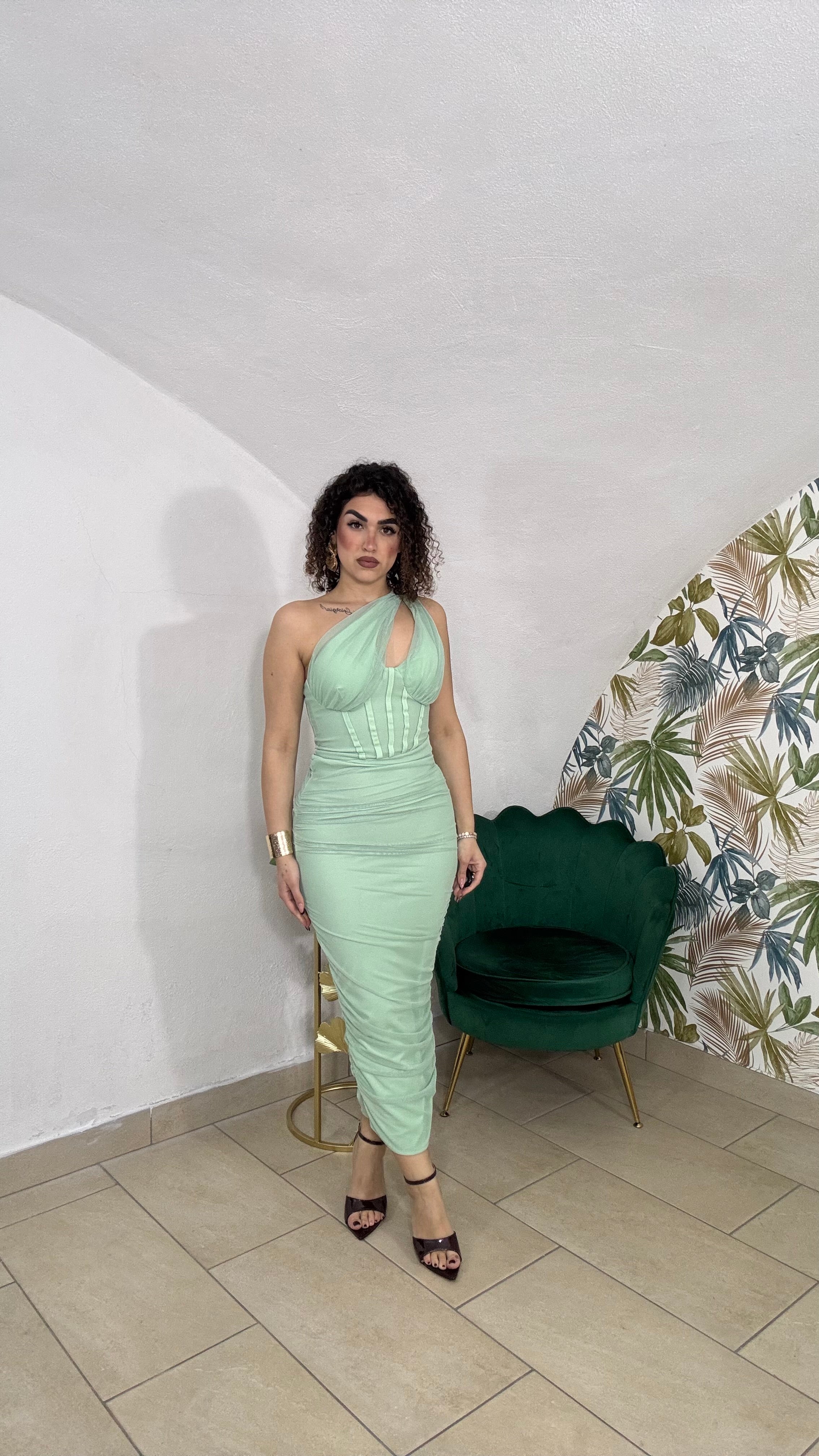 Dress Monospalla Velato