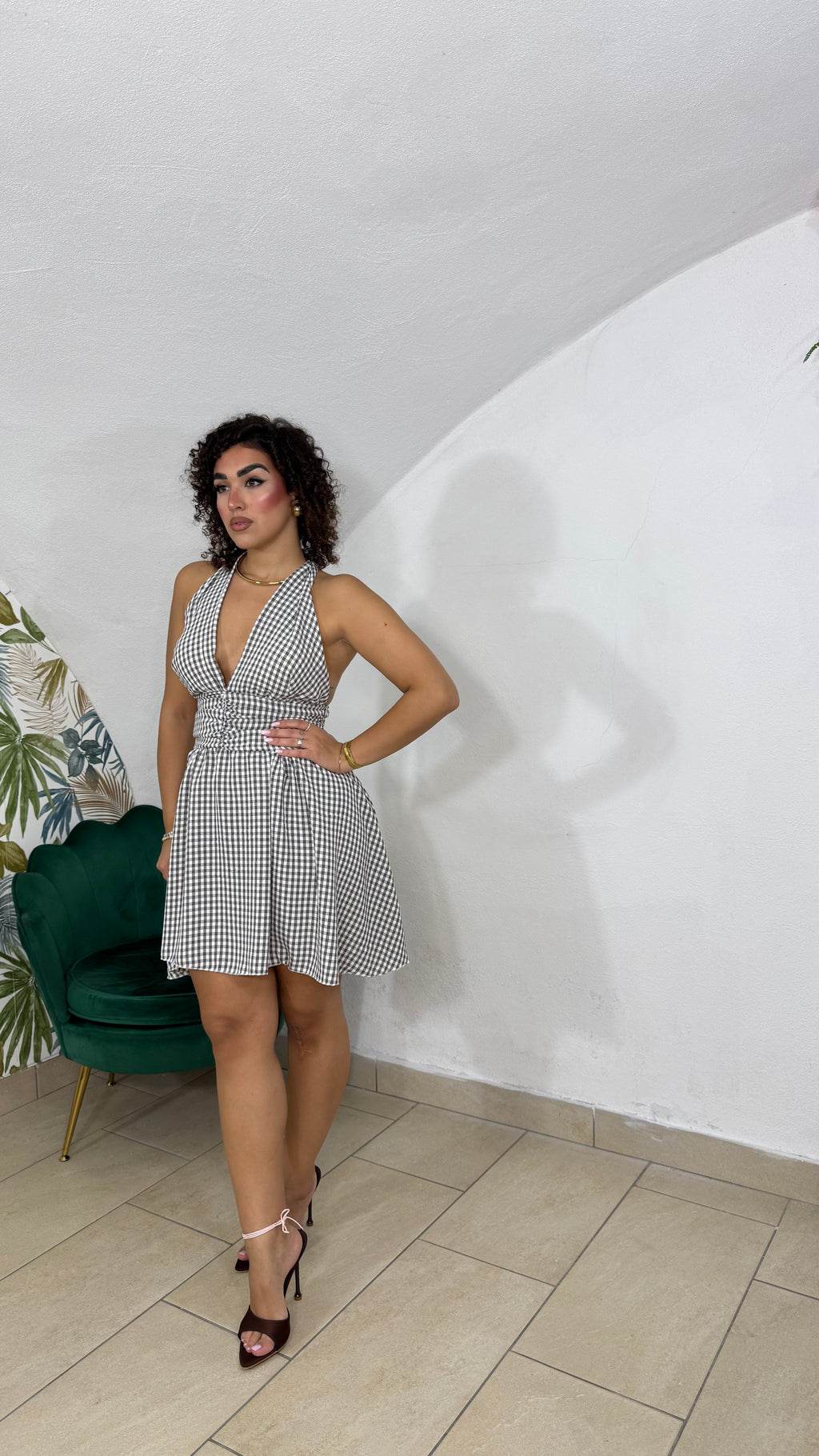Mini Dress fantasia quadretti