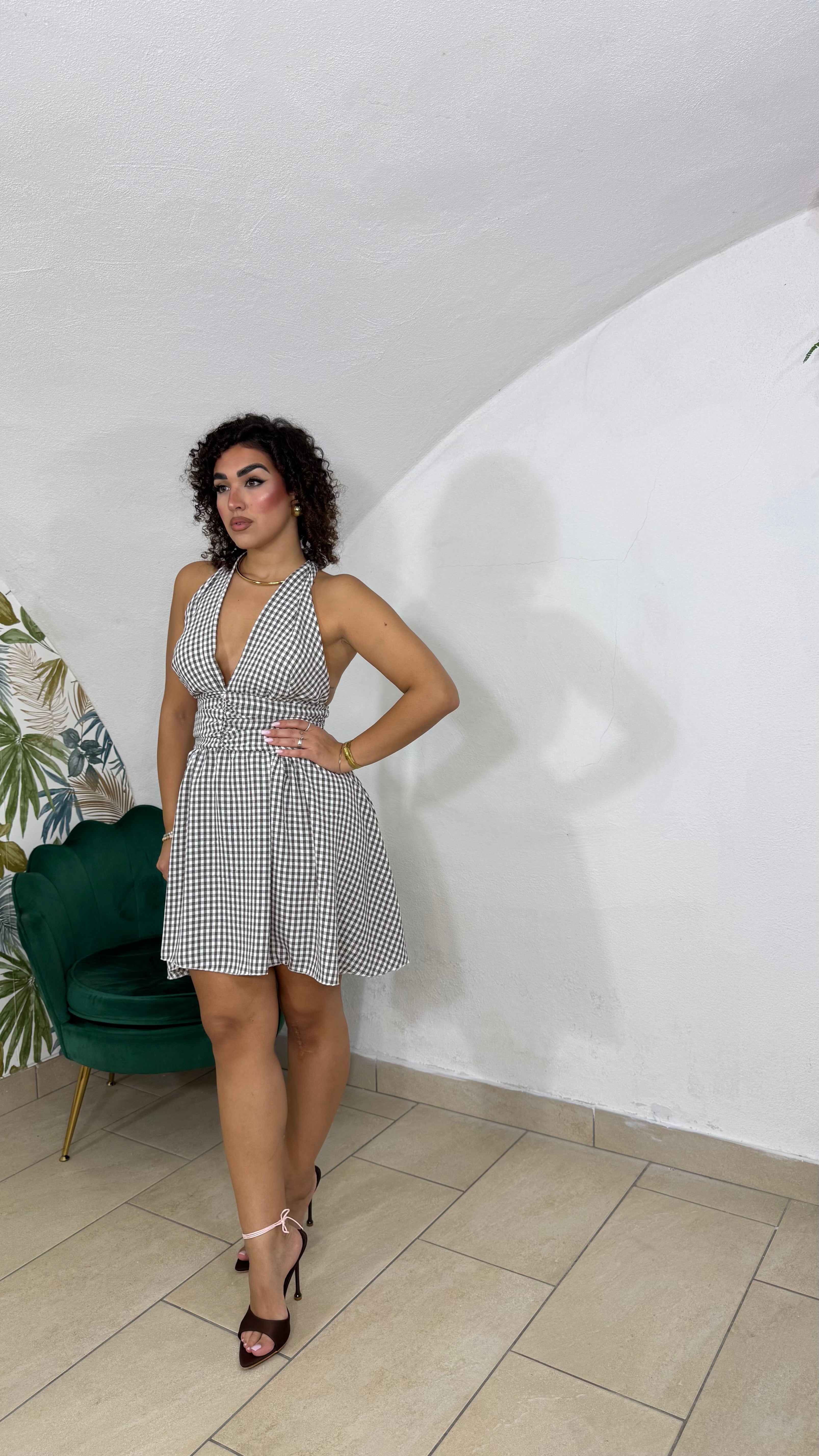 Mini Dress fantasia quadretti